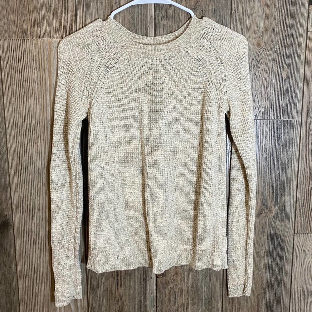BASS knit Sweater in light tan